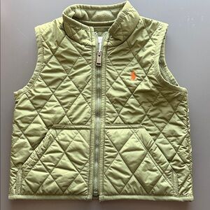 Kids Olive Green Polo Ralph Lauren Vest